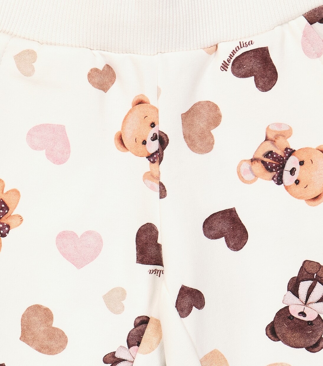 Baby printed cotton fleece sweatpants | Monnalisa