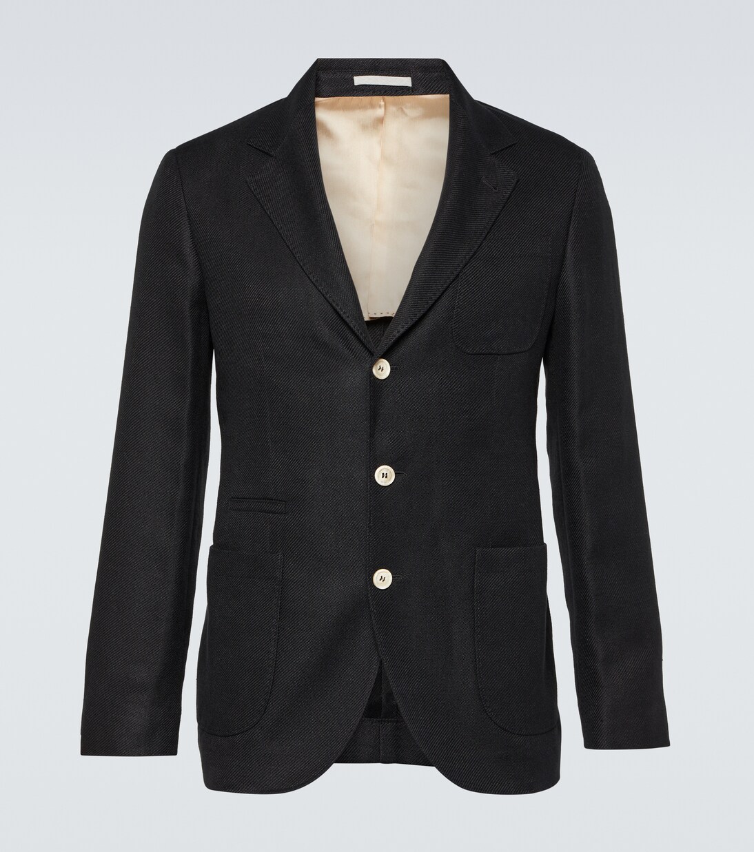 Linen, wool, and silk blazer | Brunello Cucinelli