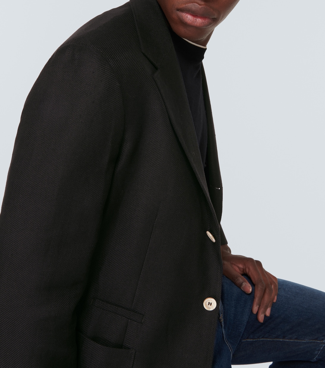 Linen, wool, and silk blazer | Brunello Cucinelli