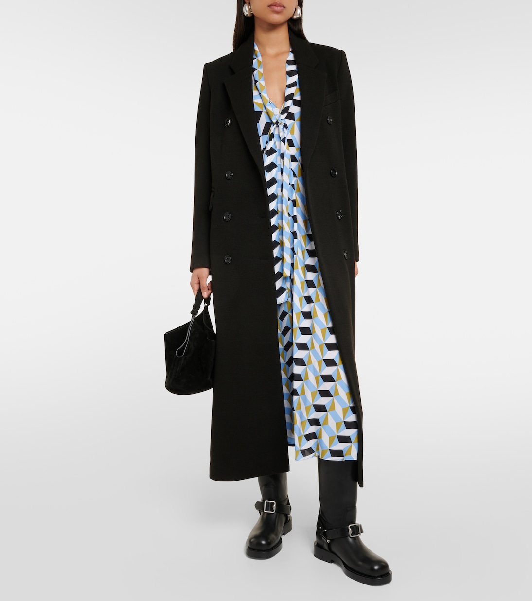 Robe midi Graphic Volumes imprimée | Dorothee Schumacher