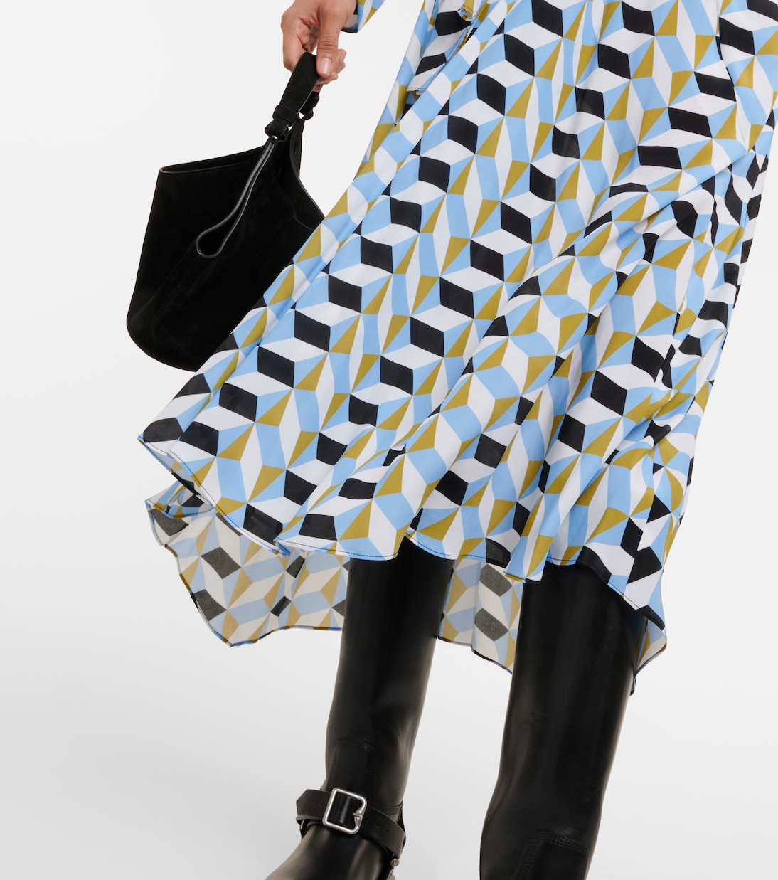 Robe midi Graphic Volumes imprimée | Dorothee Schumacher