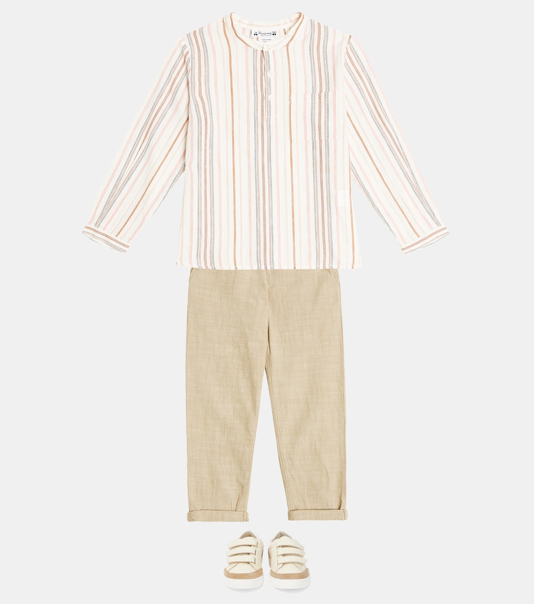 Artiste striped cotton shirt | Bonpoint
