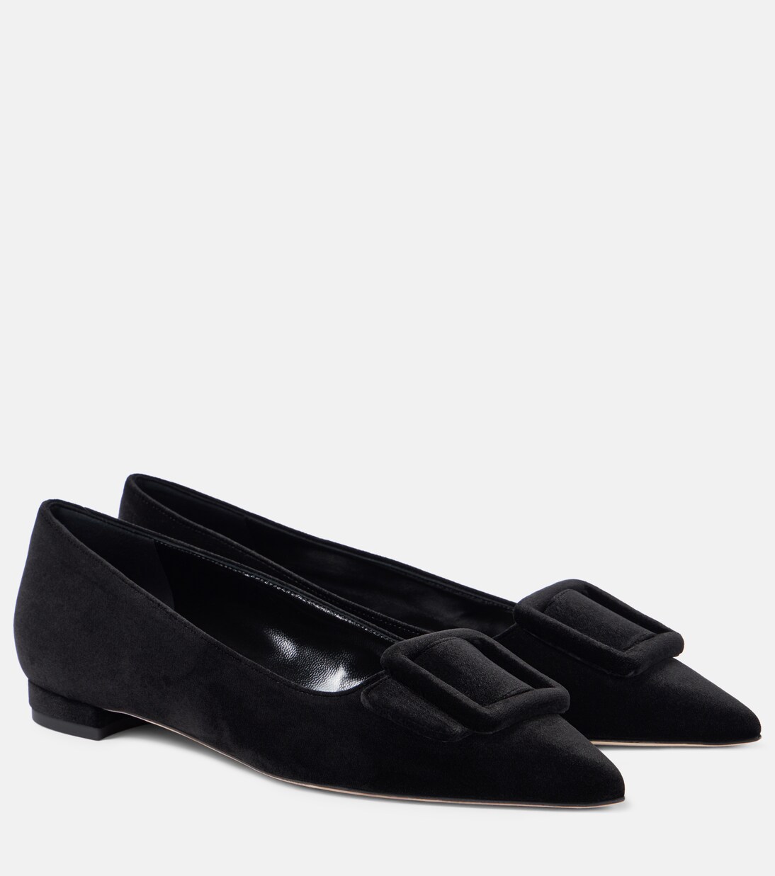 Maysalepumpflat velvet ballet flats | Manolo Blahnik