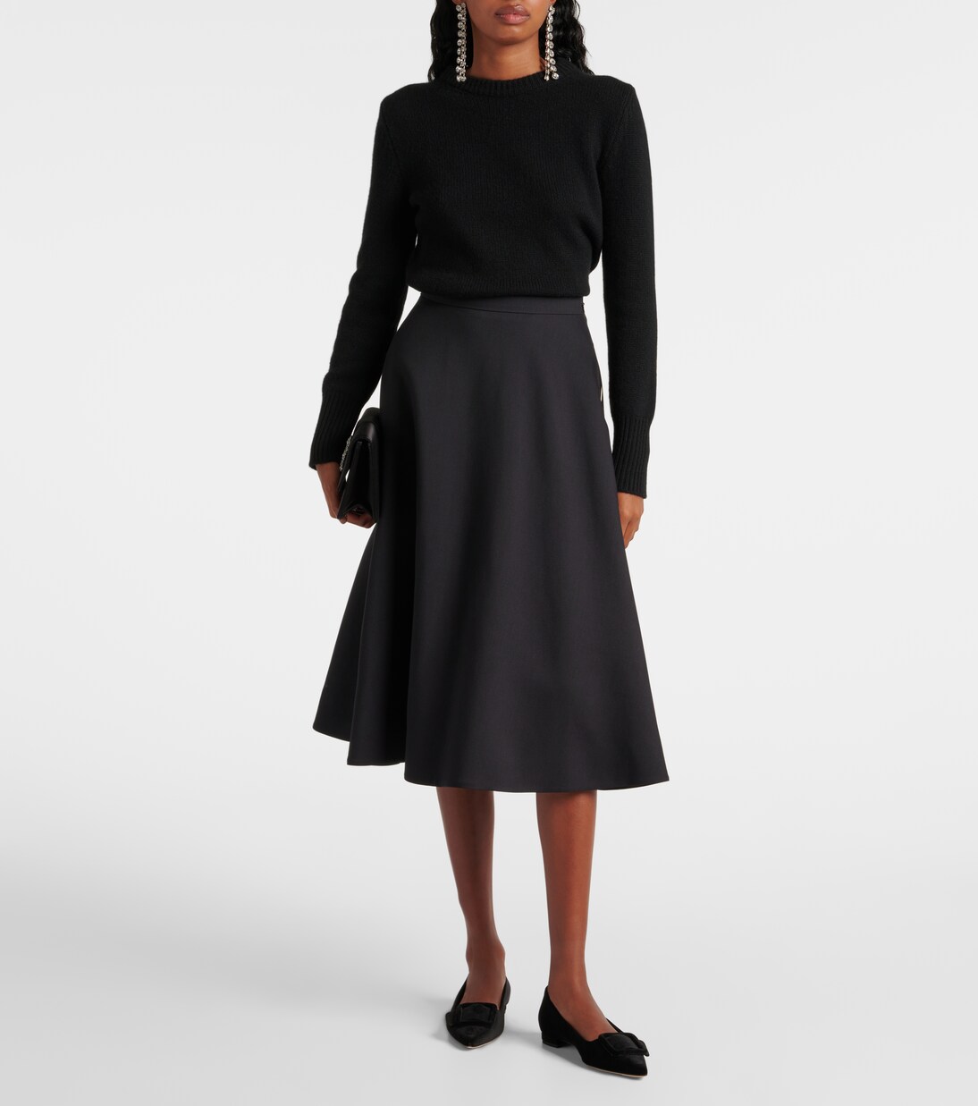 Maysalepumpflat velvet ballet flats | Manolo Blahnik