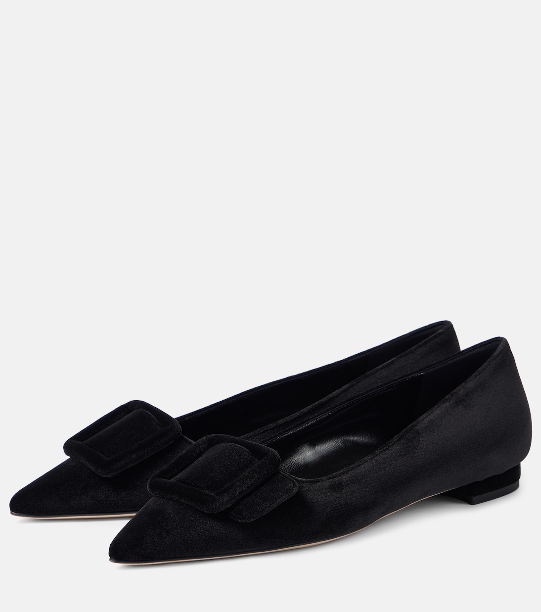 Maysalepumpflat velvet ballet flats | Manolo Blahnik