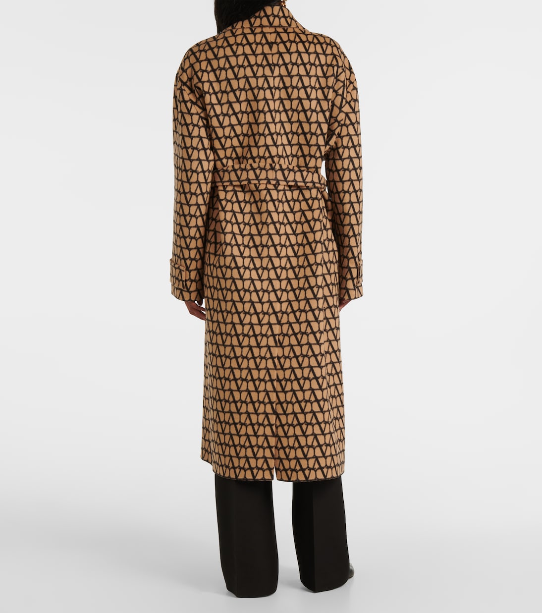 Manteau Toile Iconographe en laine et soie | Valentino