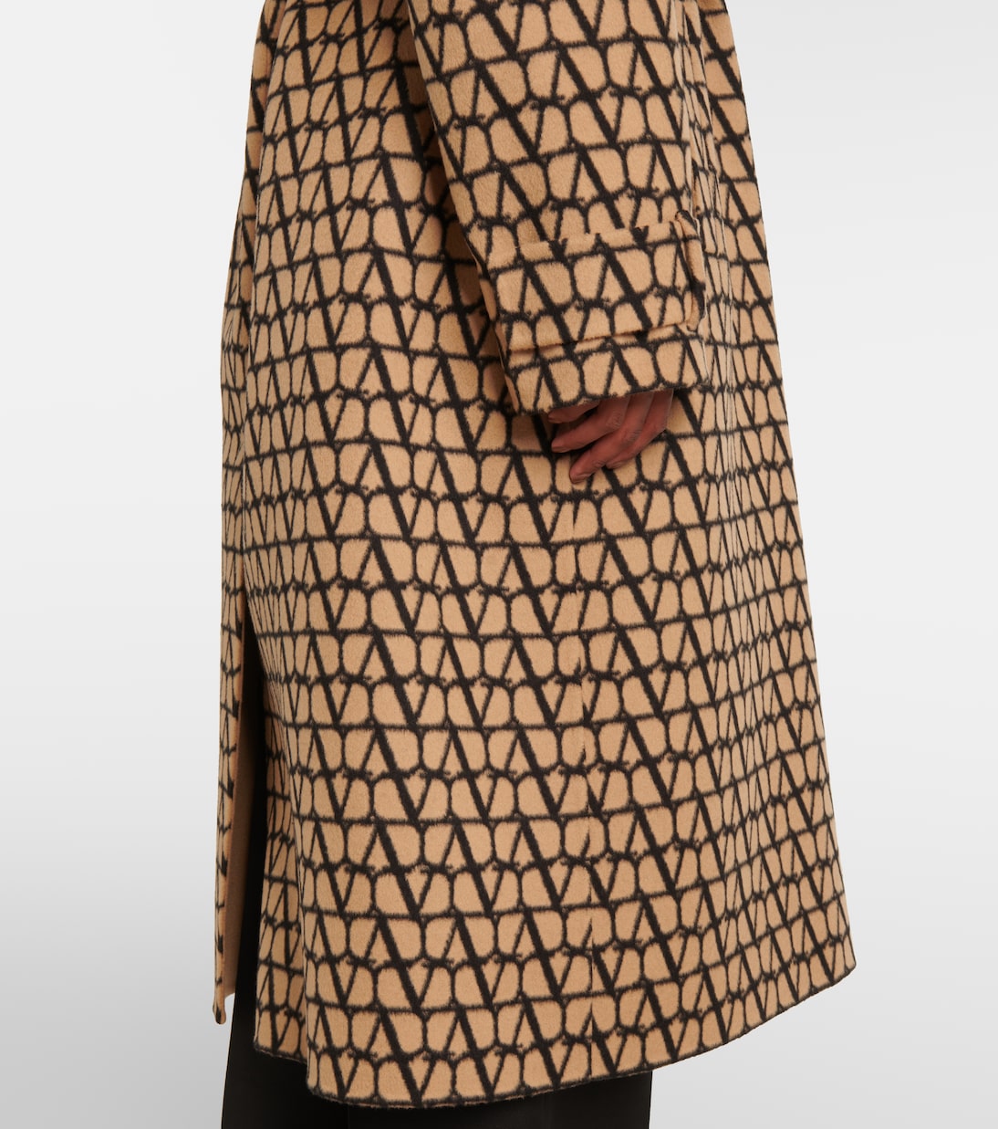 Manteau Toile Iconographe en laine et soie | Valentino