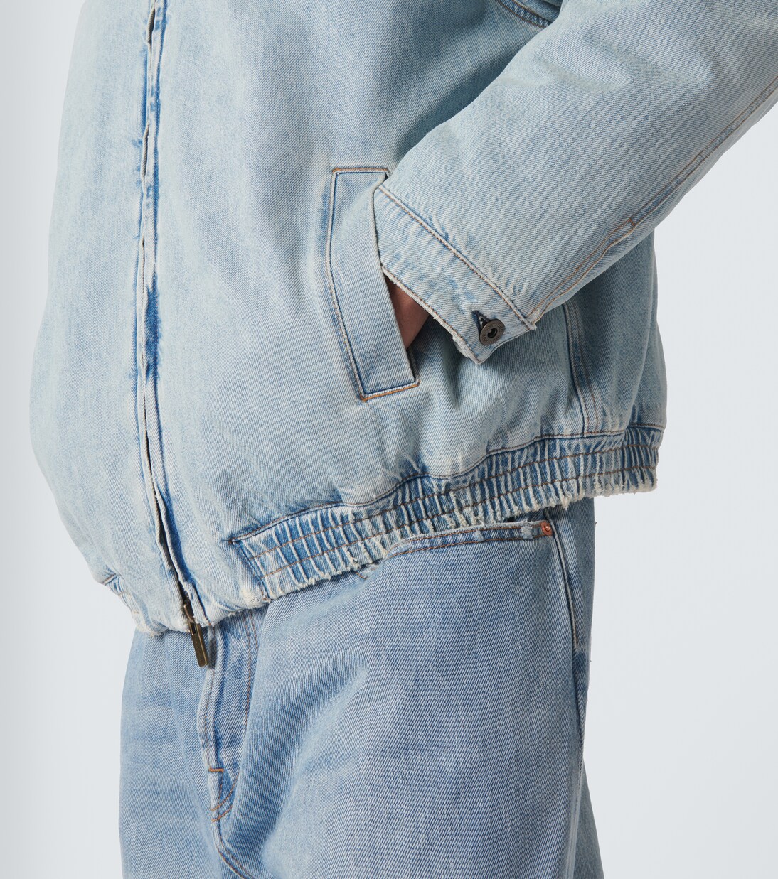 Giacca di jeans con velluto | Miu Miu