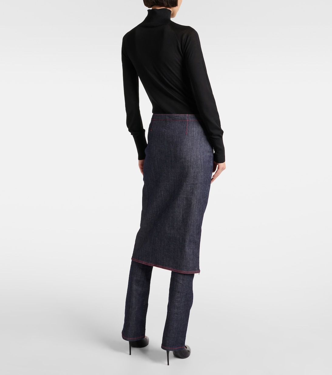 Denim skirt pants | Alaïa