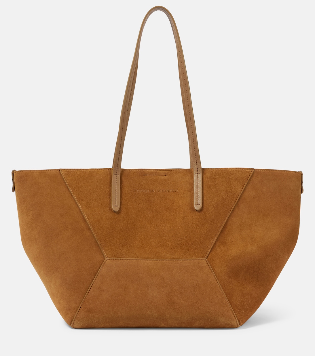 Tote Bag Duo Large aus Veloursleder | Brunello Cucinelli