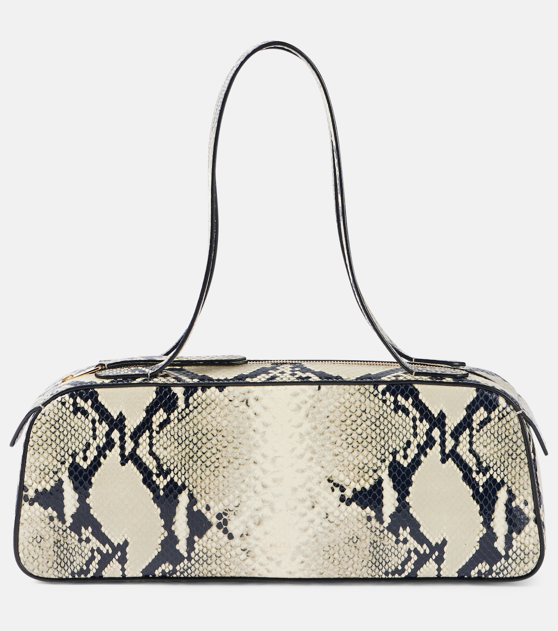 Simona snake-effect leather shoulder bag | Khaite