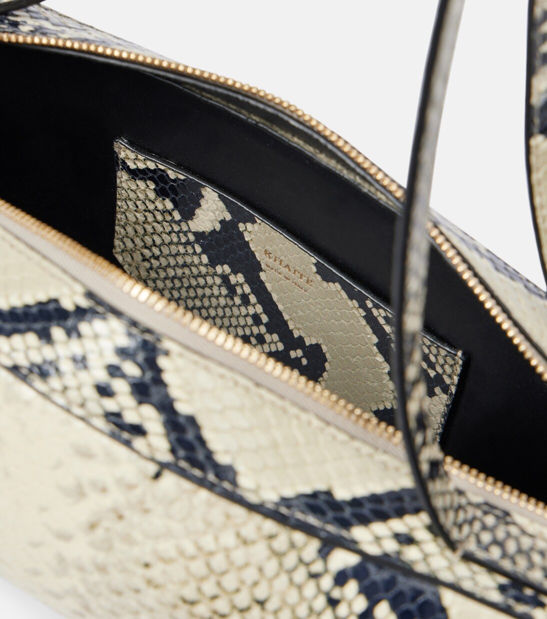 Simona snake-effect leather shoulder bag | Khaite