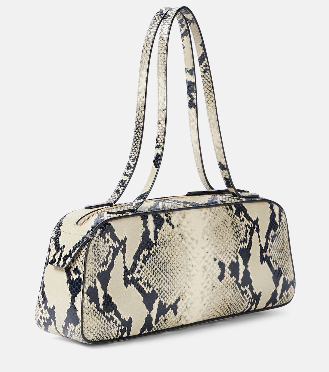 Simona snake-effect leather shoulder bag | Khaite