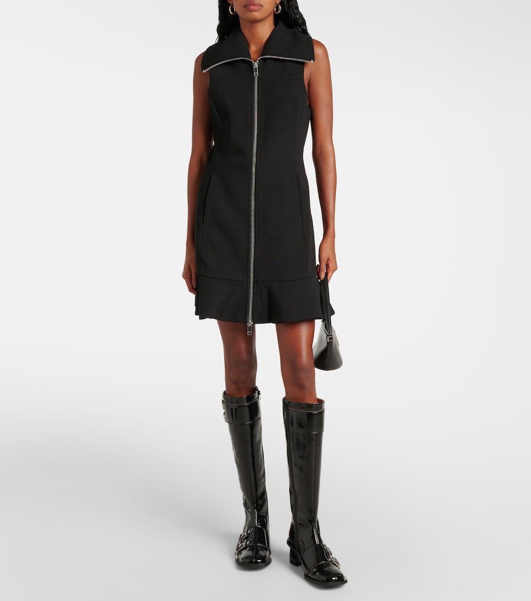 Robe en crêpe | Ganni