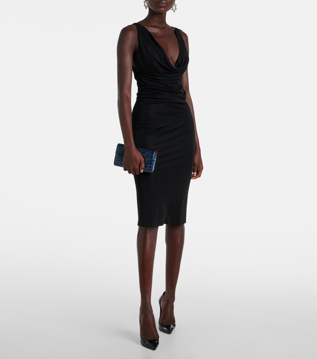 Loubi54 croc-effect leather wallet on chain | Christian Louboutin