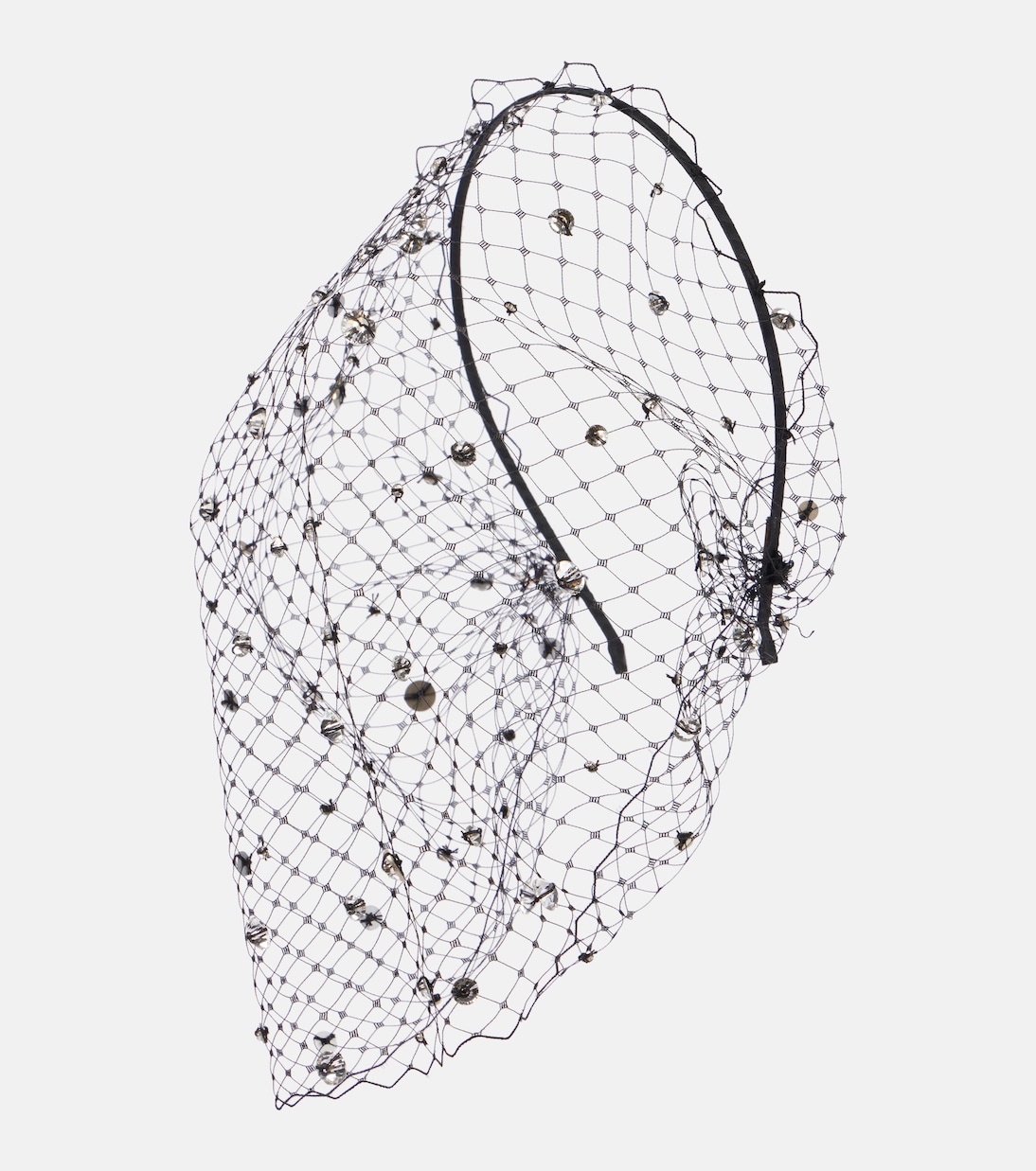 Stella embellished fishnet headband | Jennifer Behr