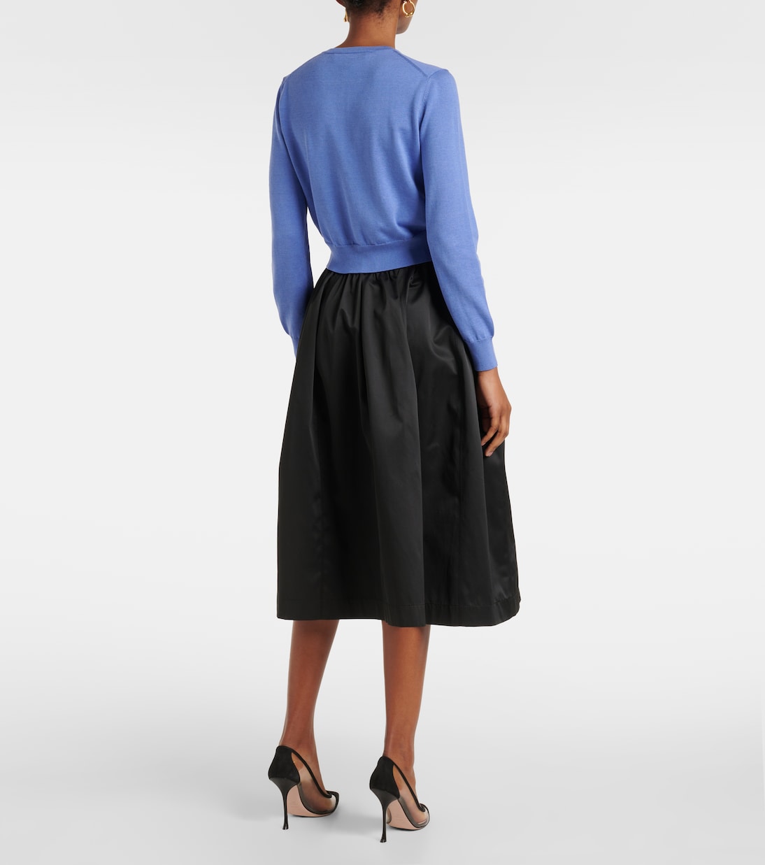 Cropped-Cardigan aus Seide und Baumwolle | Carolina Herrera