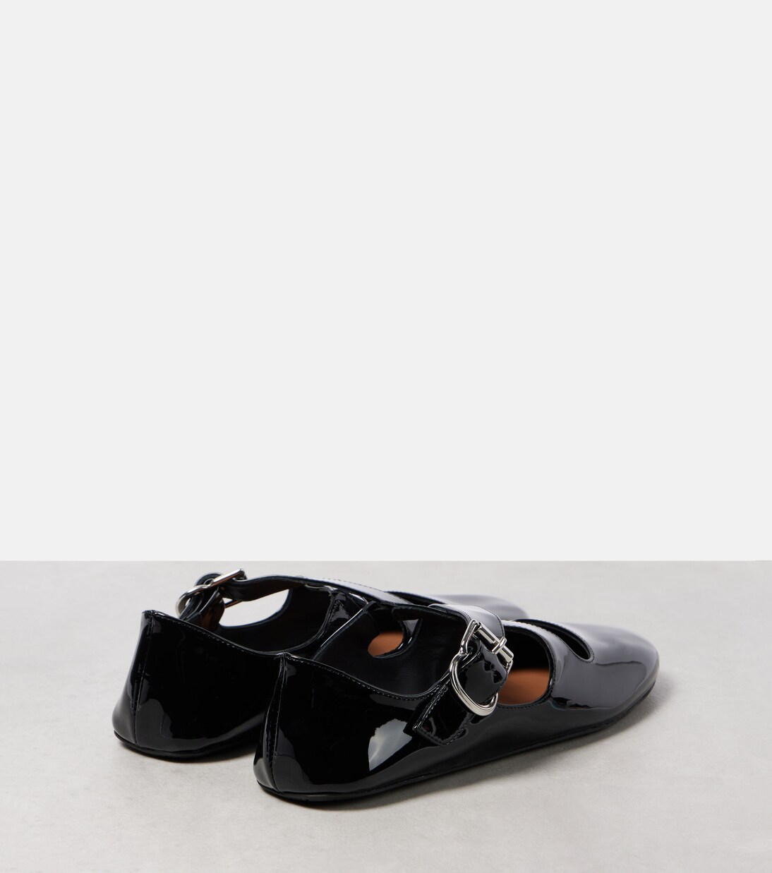 Criss Cross patent leather ballet flats | Alaïa