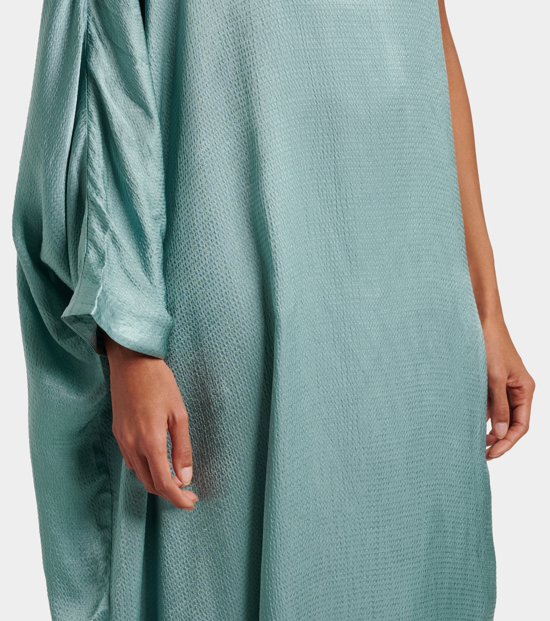 One-Shoulder-Maxikleid Sonia aus Satin | Staud