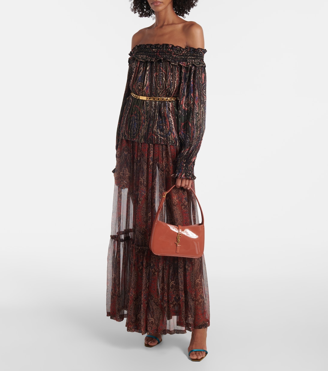 Le 5 à 7 patent leather shoulder bag | Saint Laurent