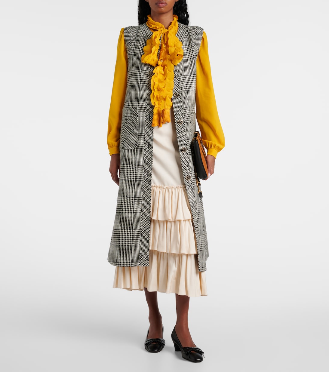 Schluppenbluse aus Crêpe de Chine aus Seide | Valentino