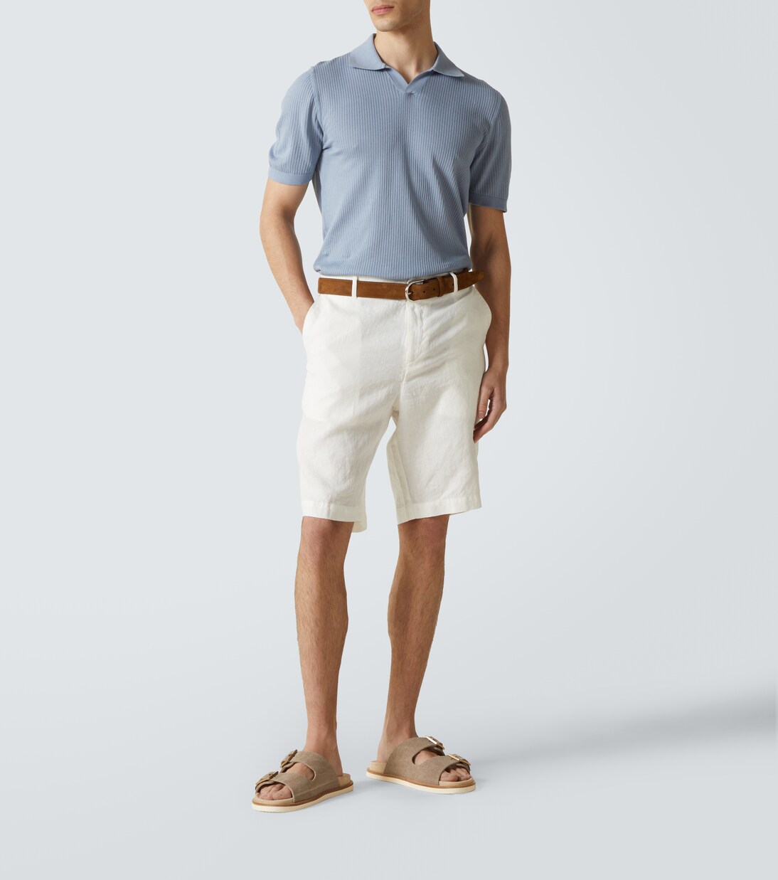 Bermuda-Shorts aus Leinen | Fedeli