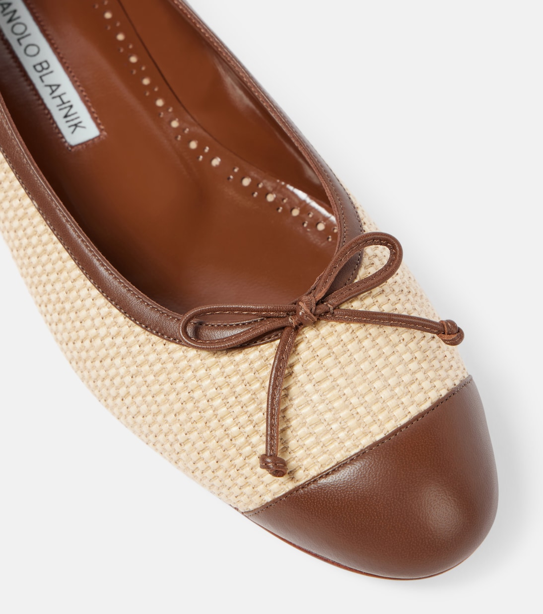 Ballerine Capbl in rafia | Manolo Blahnik