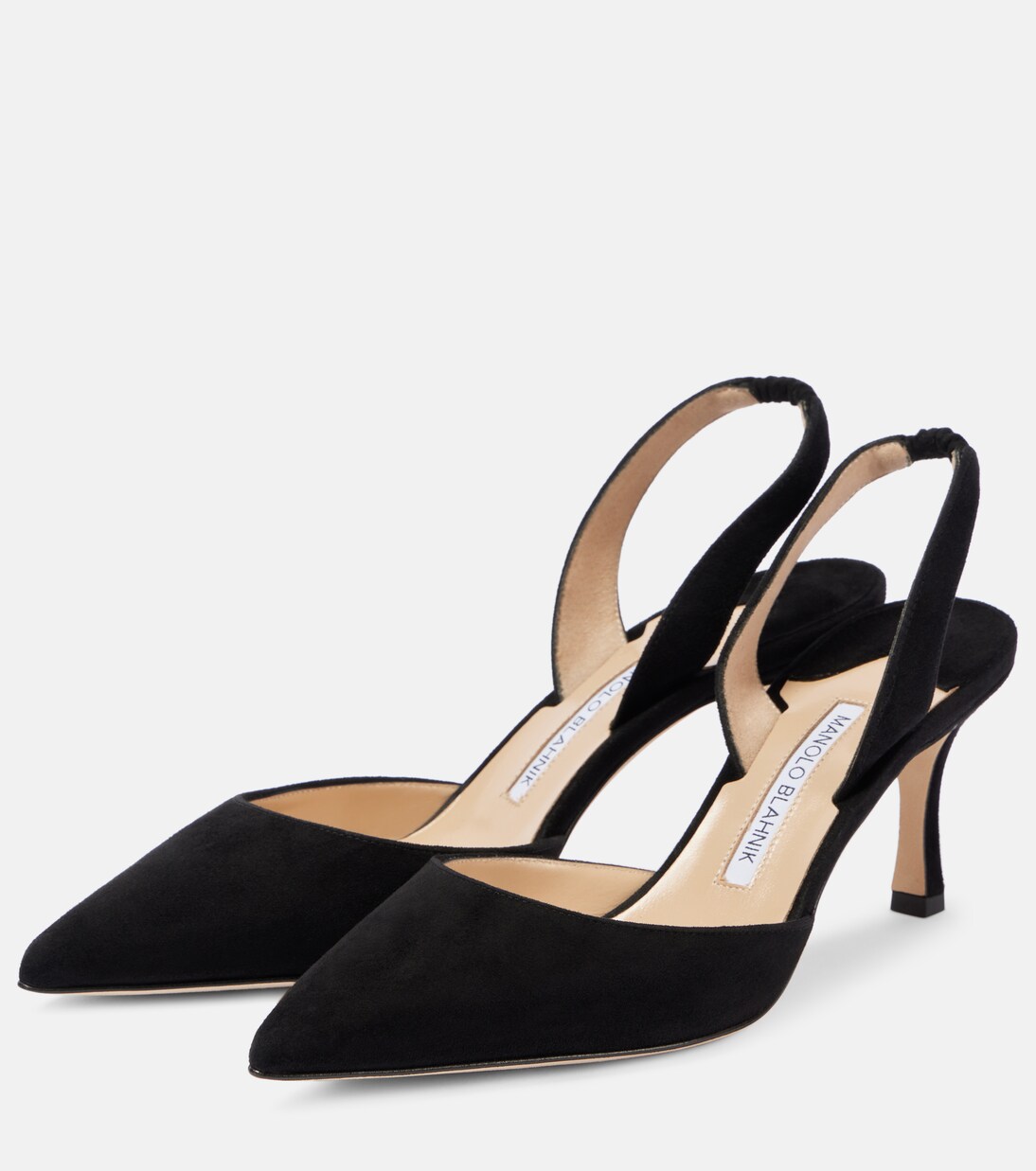 Escarpins Carolyne 70 en daim | Manolo Blahnik