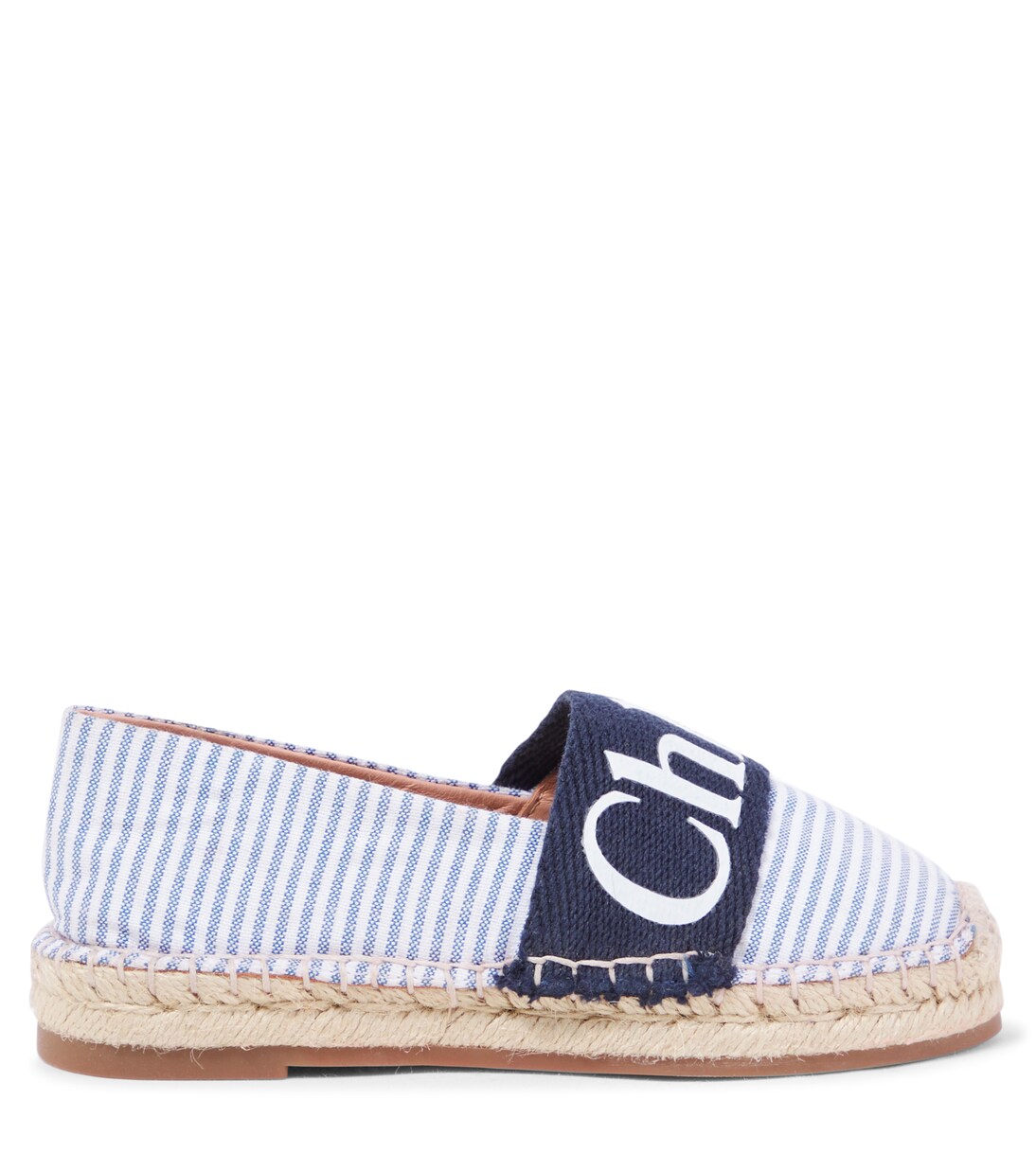 Espadrillas a righe con logo | Chloé Kids