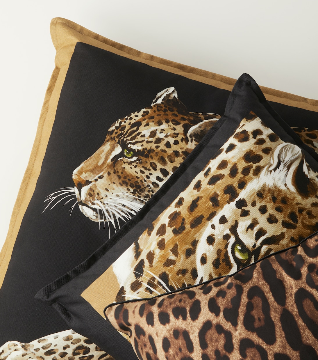 Leopardo Small canvas cushion | Dolce&Gabbana Casa