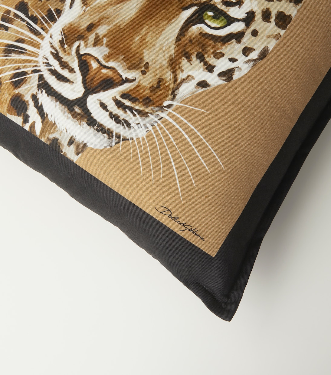 Leopardo Small canvas cushion | Dolce&Gabbana Casa