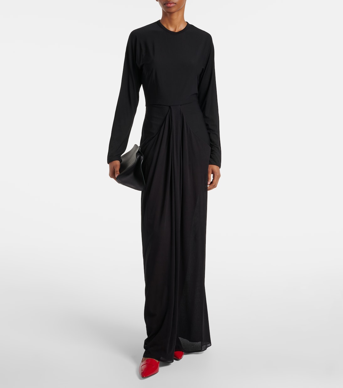 Abito lungo Anselm in jersey | The Row
