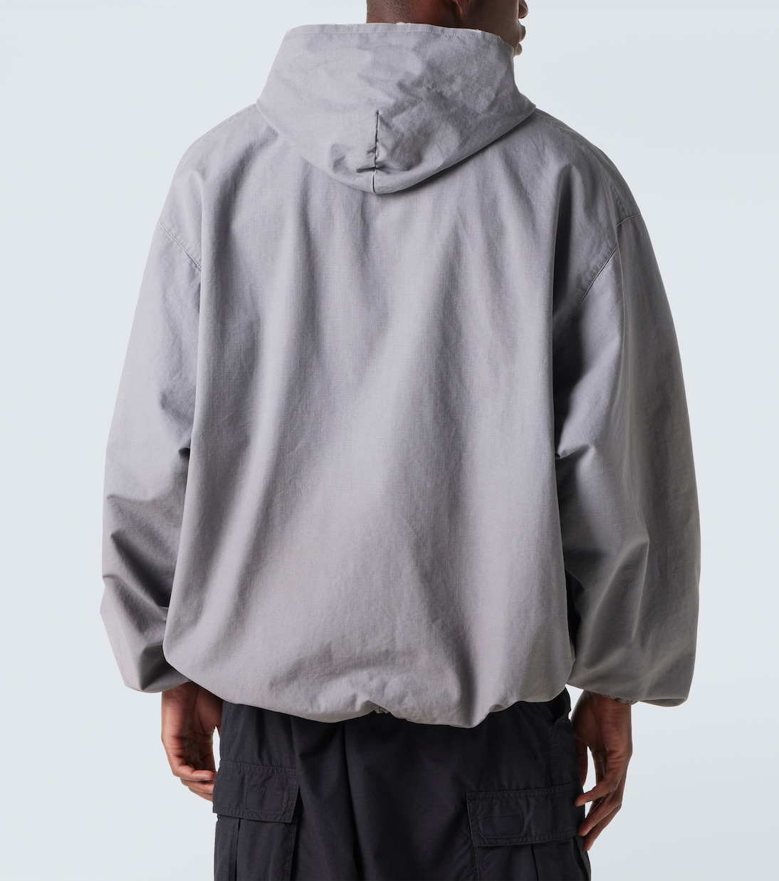 Cotton ripstop zip-up hoodie | Balenciaga
