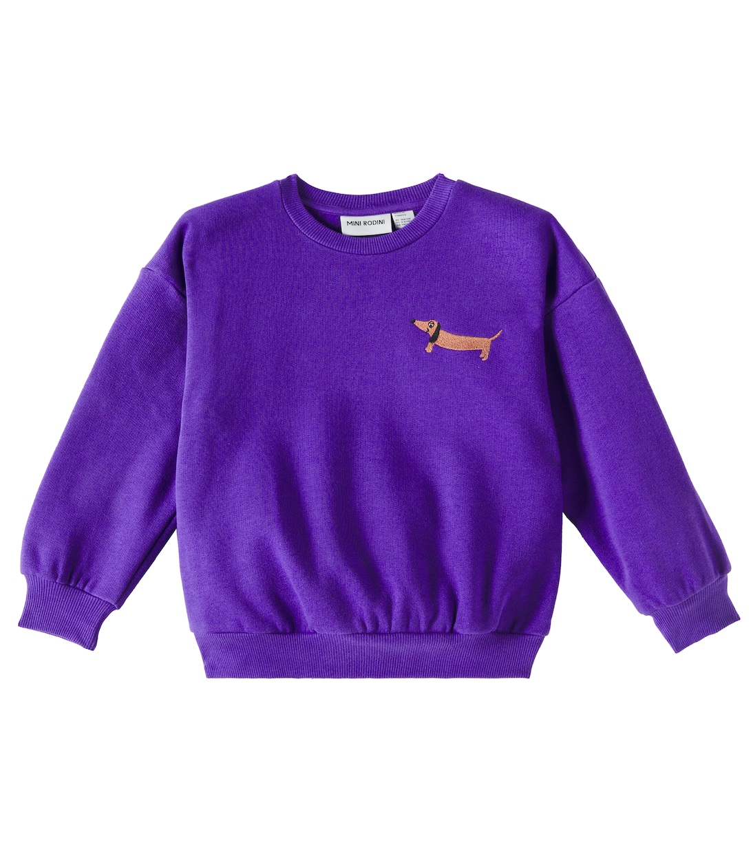 Embroidered cotton jersey sweatshirt | Mini Rodini
