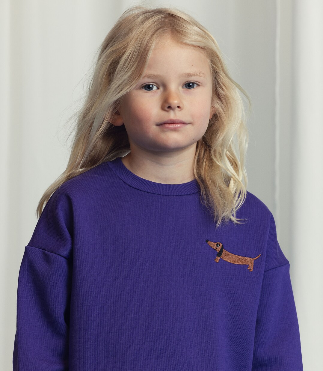 Embroidered cotton jersey sweatshirt | Mini Rodini