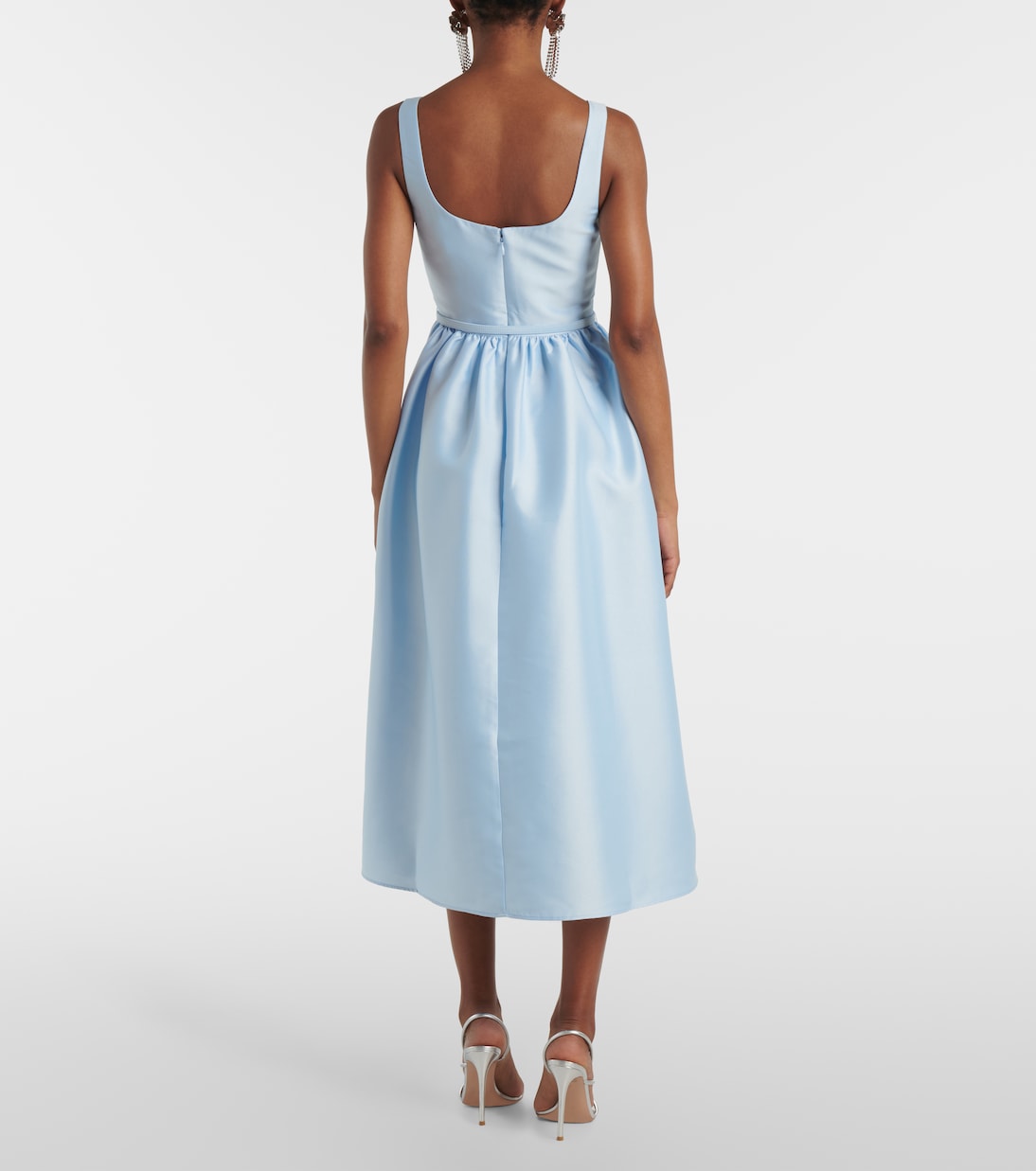 Robe midi en satin | Self-Portrait