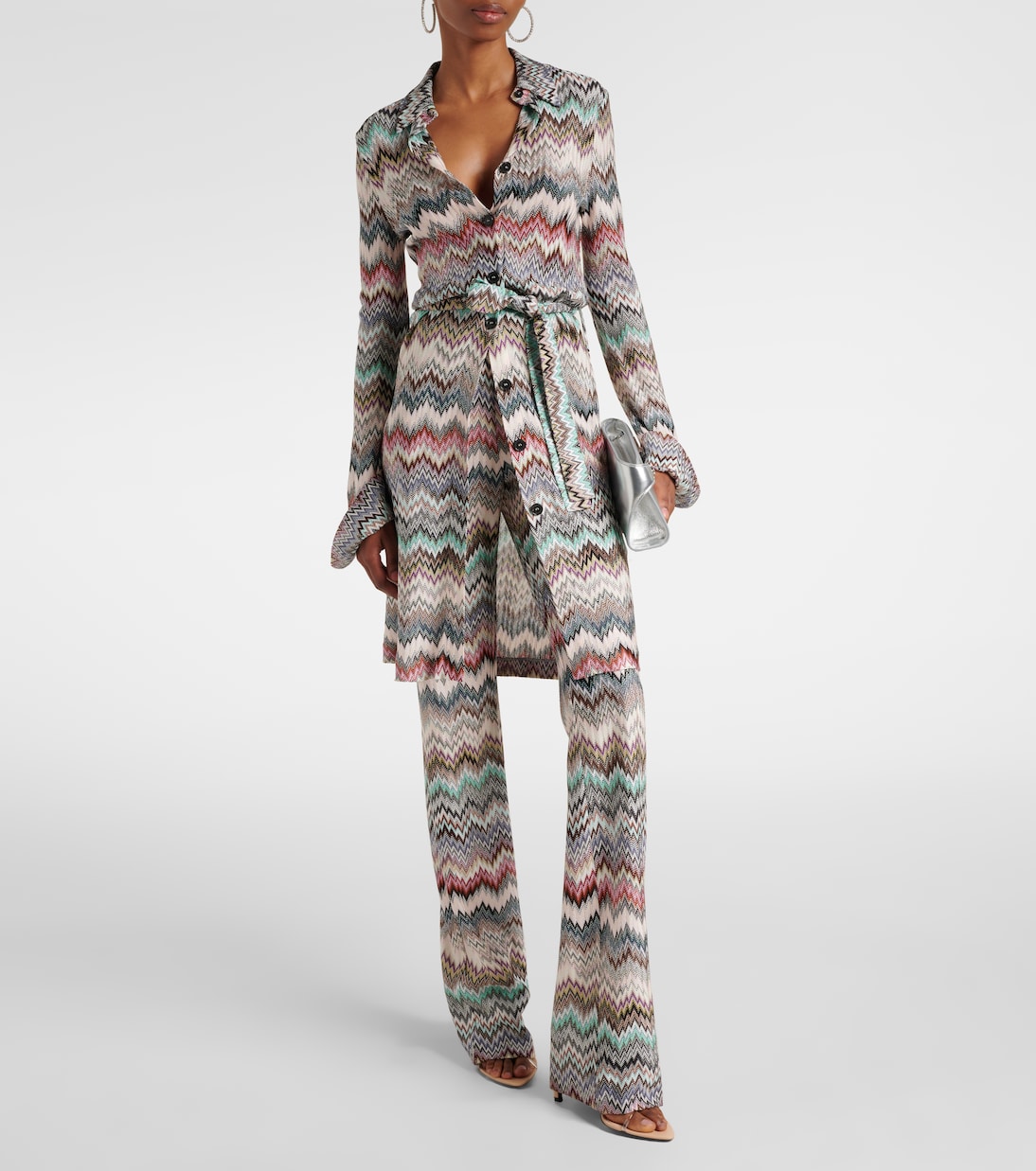 Schlaghose aus Häkelstrick | Missoni