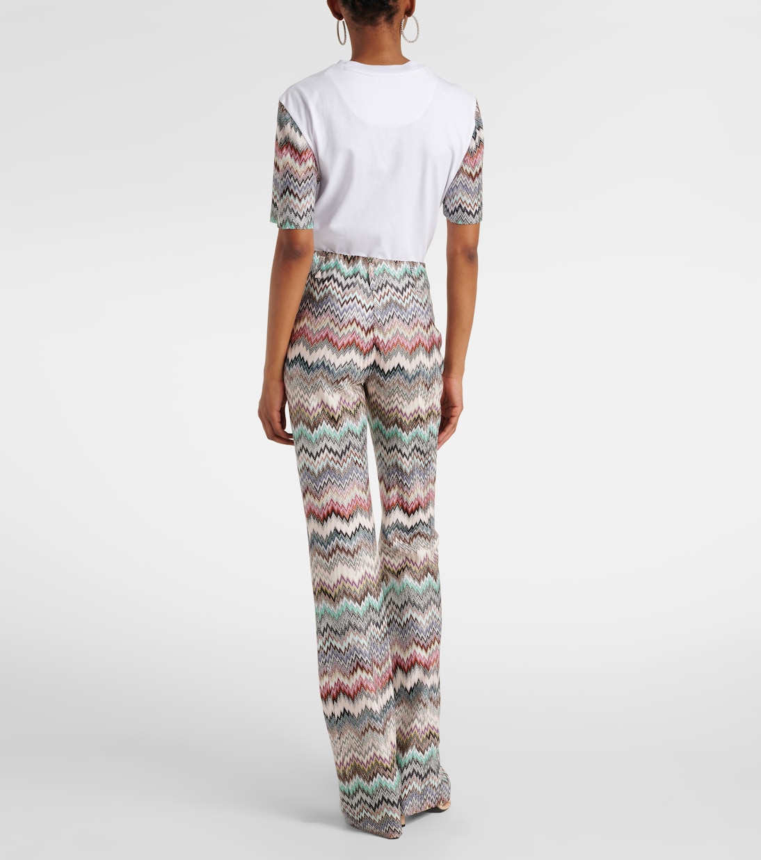 Schlaghose aus Häkelstrick | Missoni