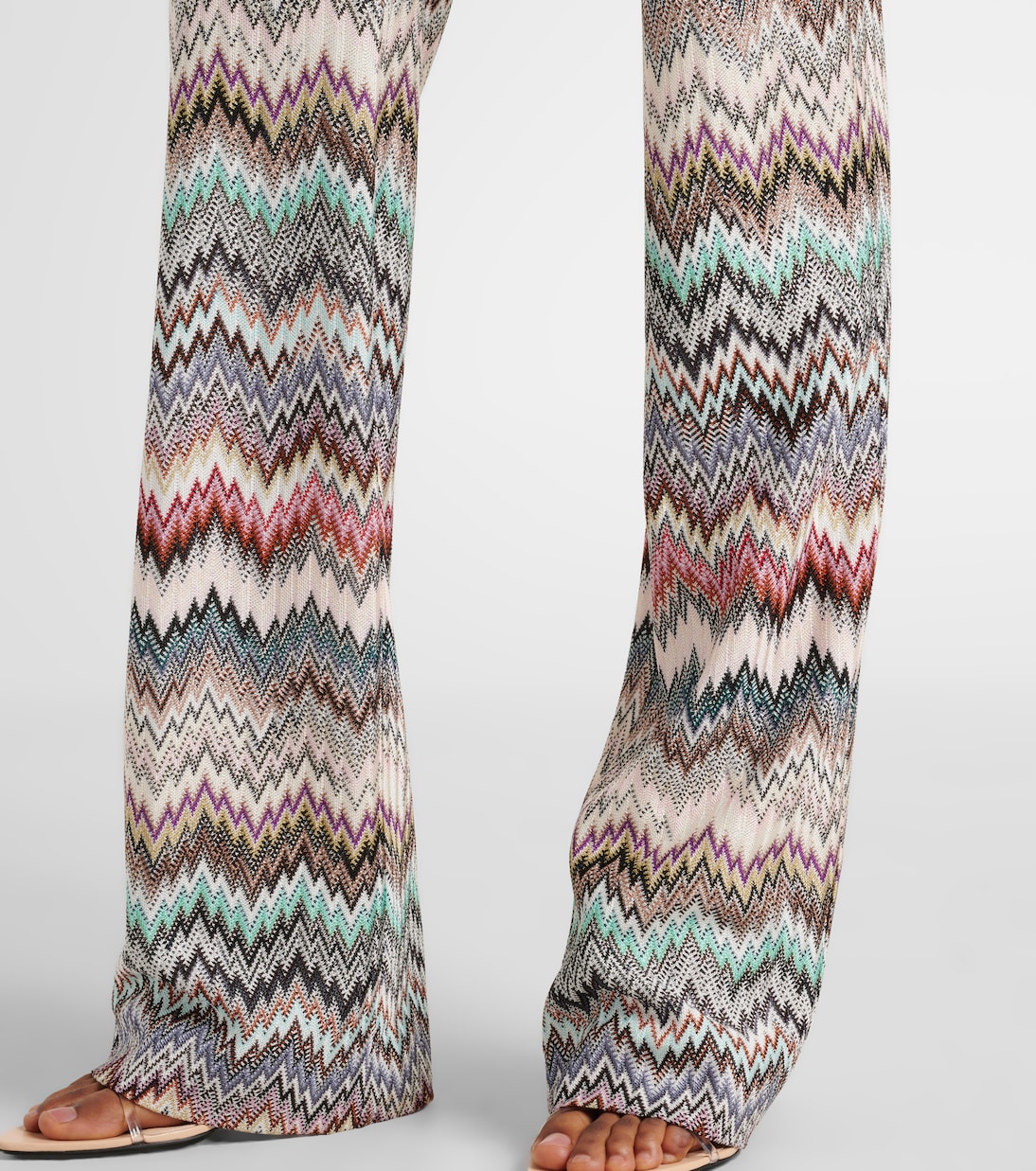 Schlaghose aus Häkelstrick | Missoni