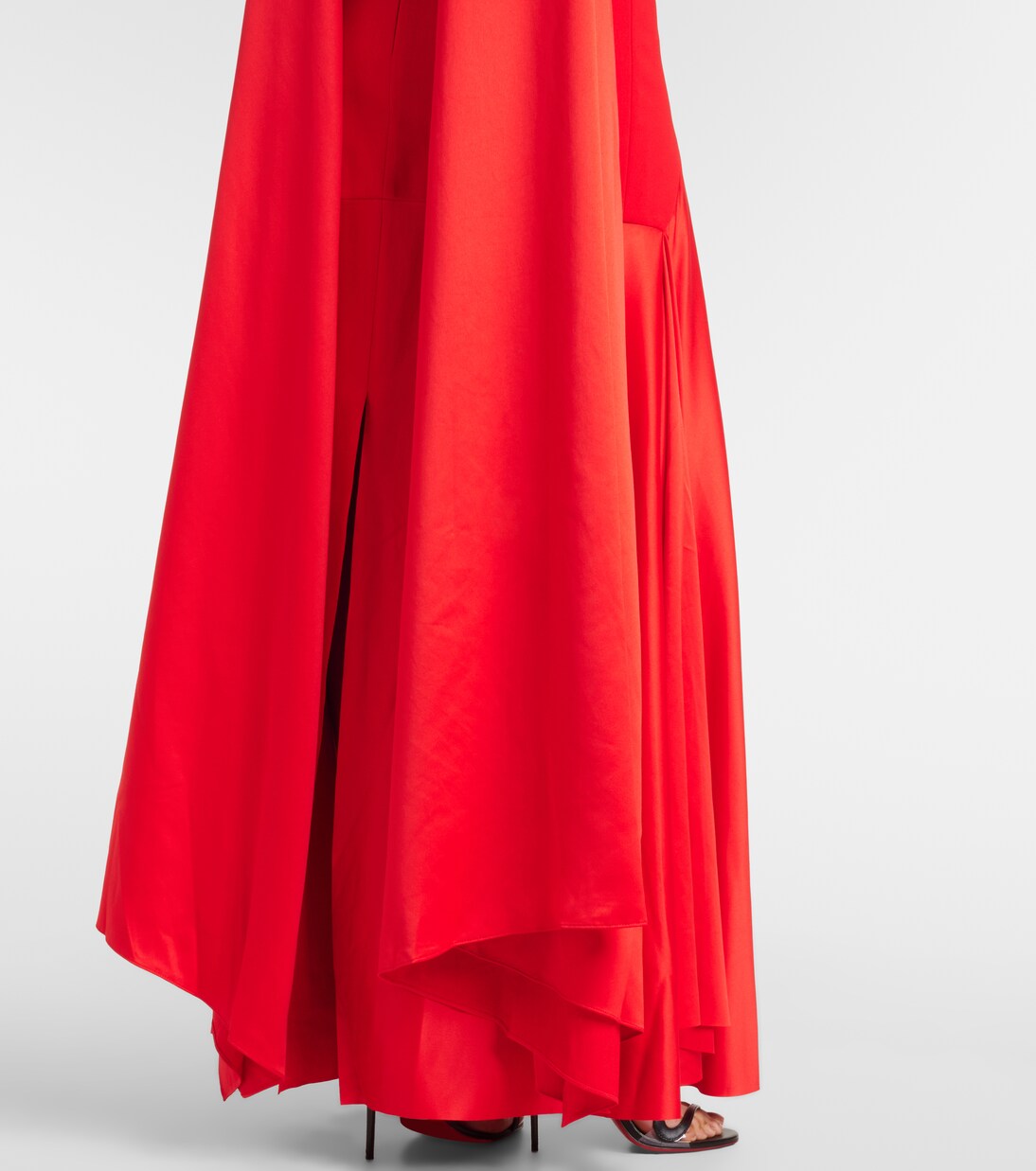 Robe longue Cece en crêpe et satin | Solace London