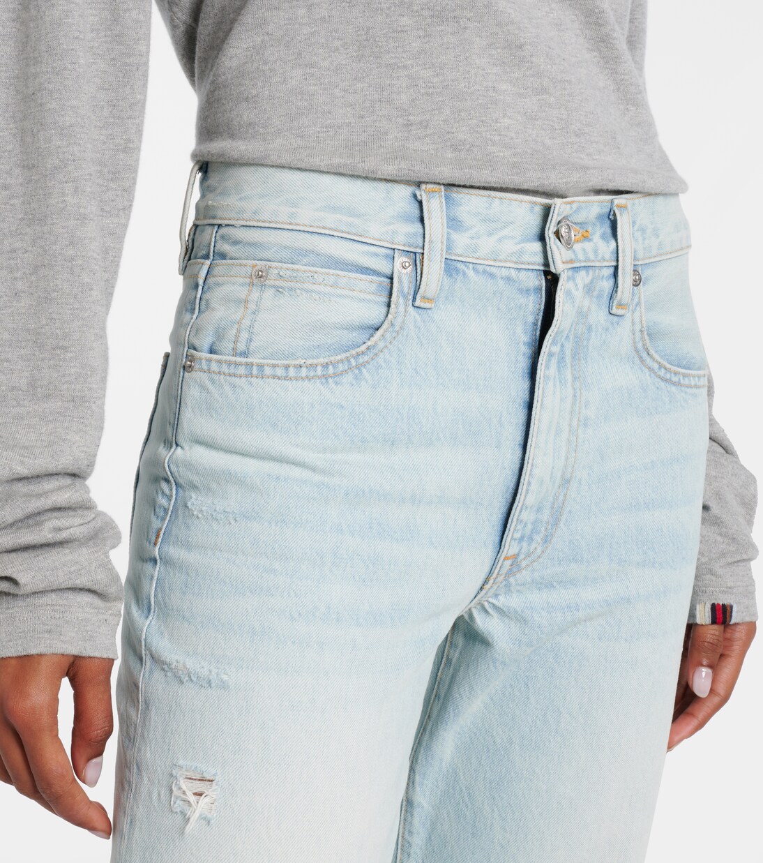 London high-rise straight jeans | Slvrlake