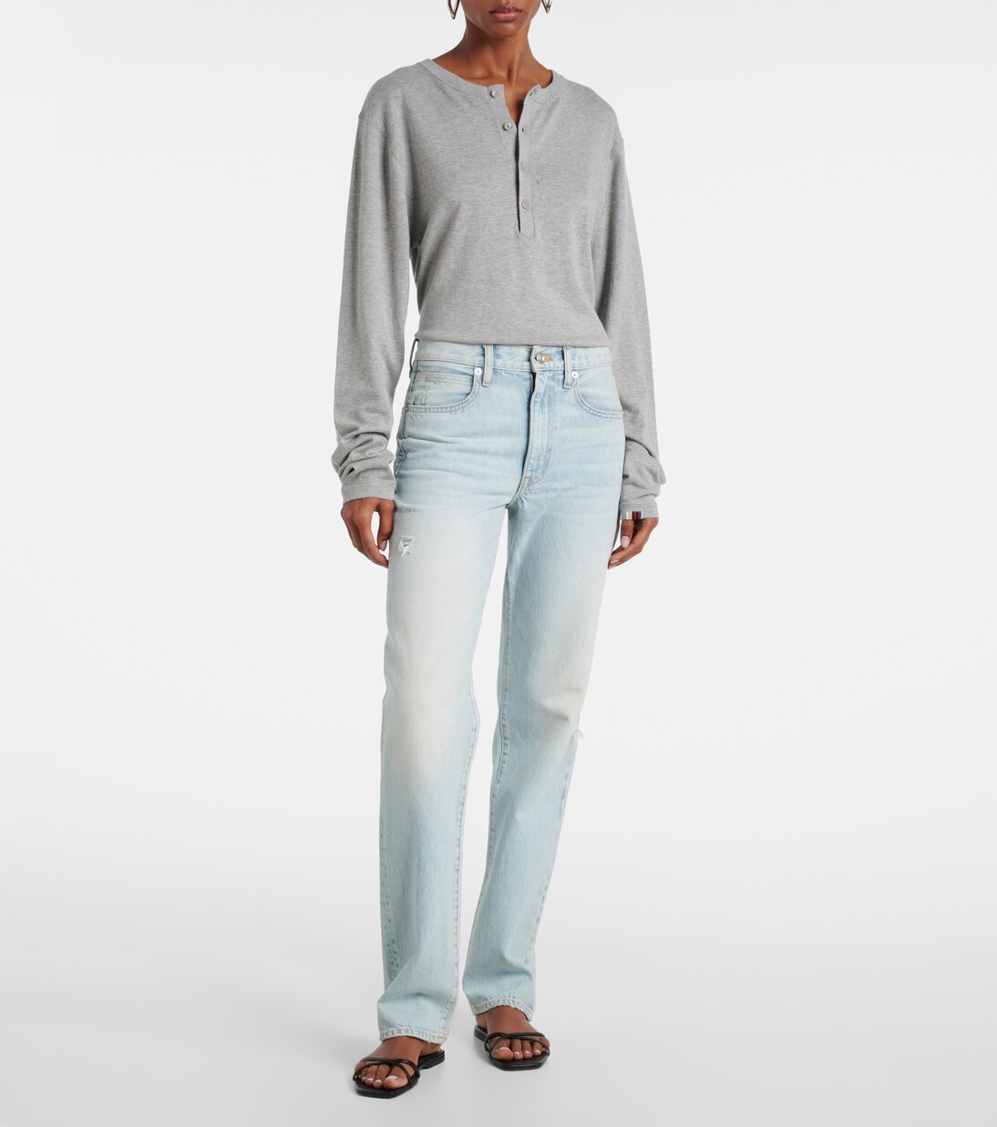 London high-rise straight jeans | Slvrlake