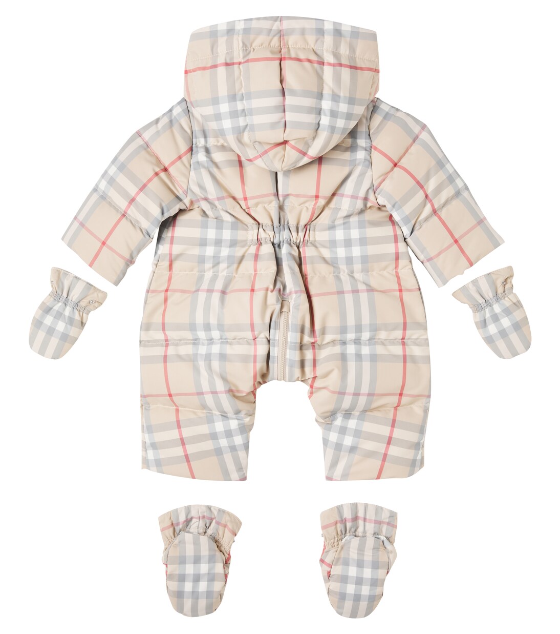 Baby Burberry Check down snowsuit | Burberry Kids