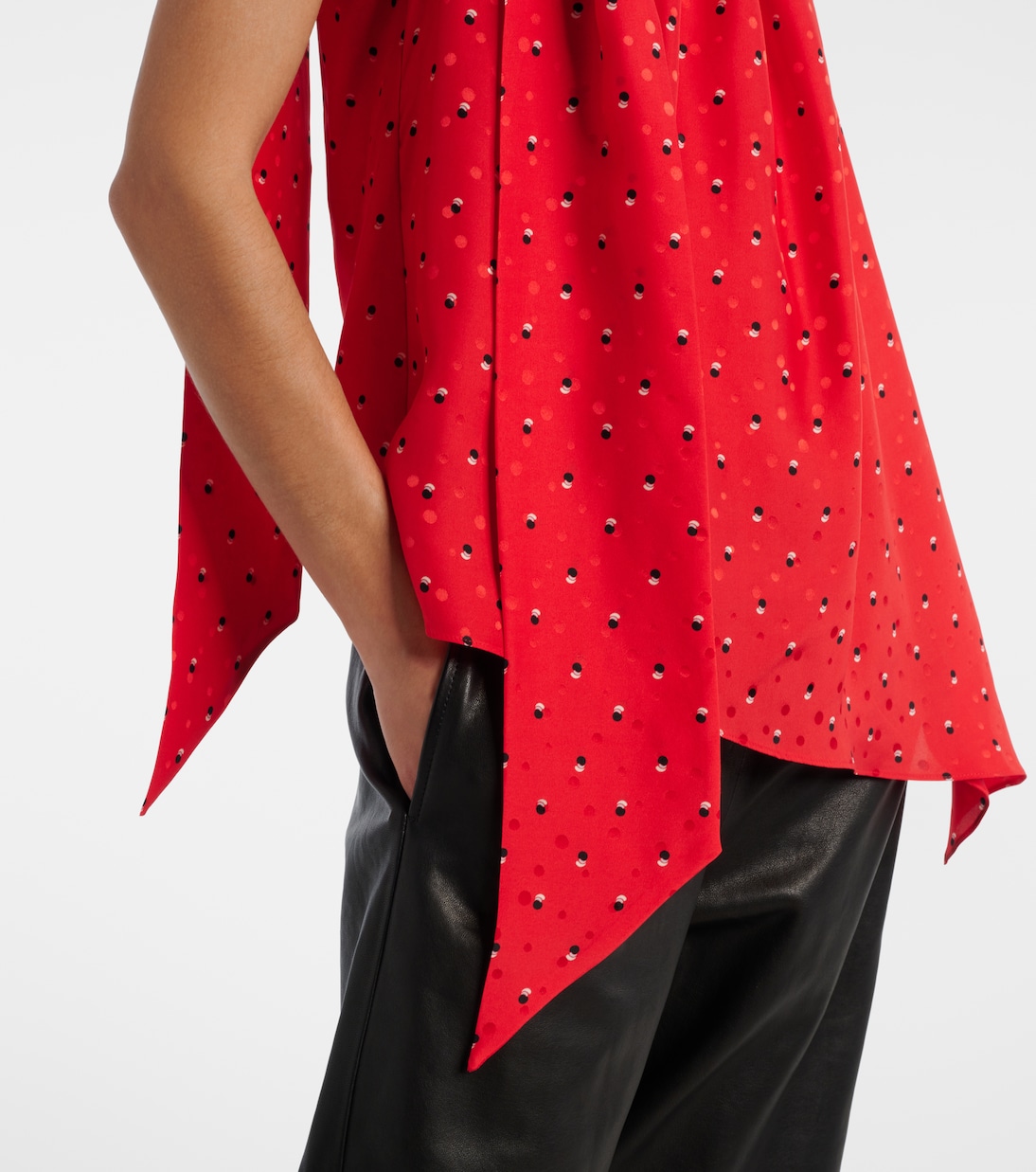 Bedrucktes Top Sombana aus Seide | Acne Studios