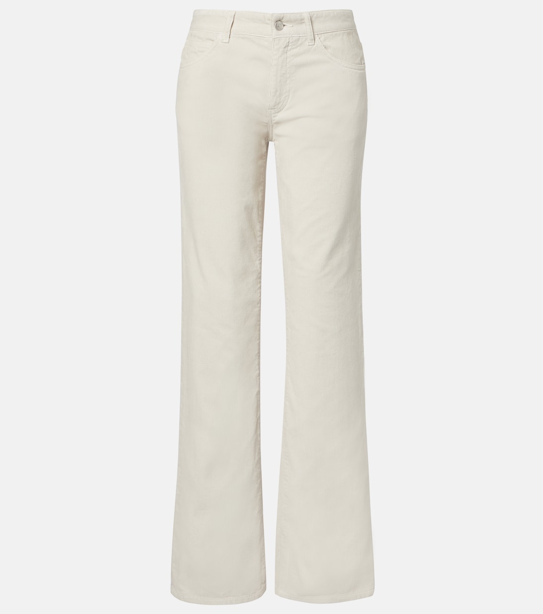 Pantalon droit Carlyl en velours côtelé de coton | The Row