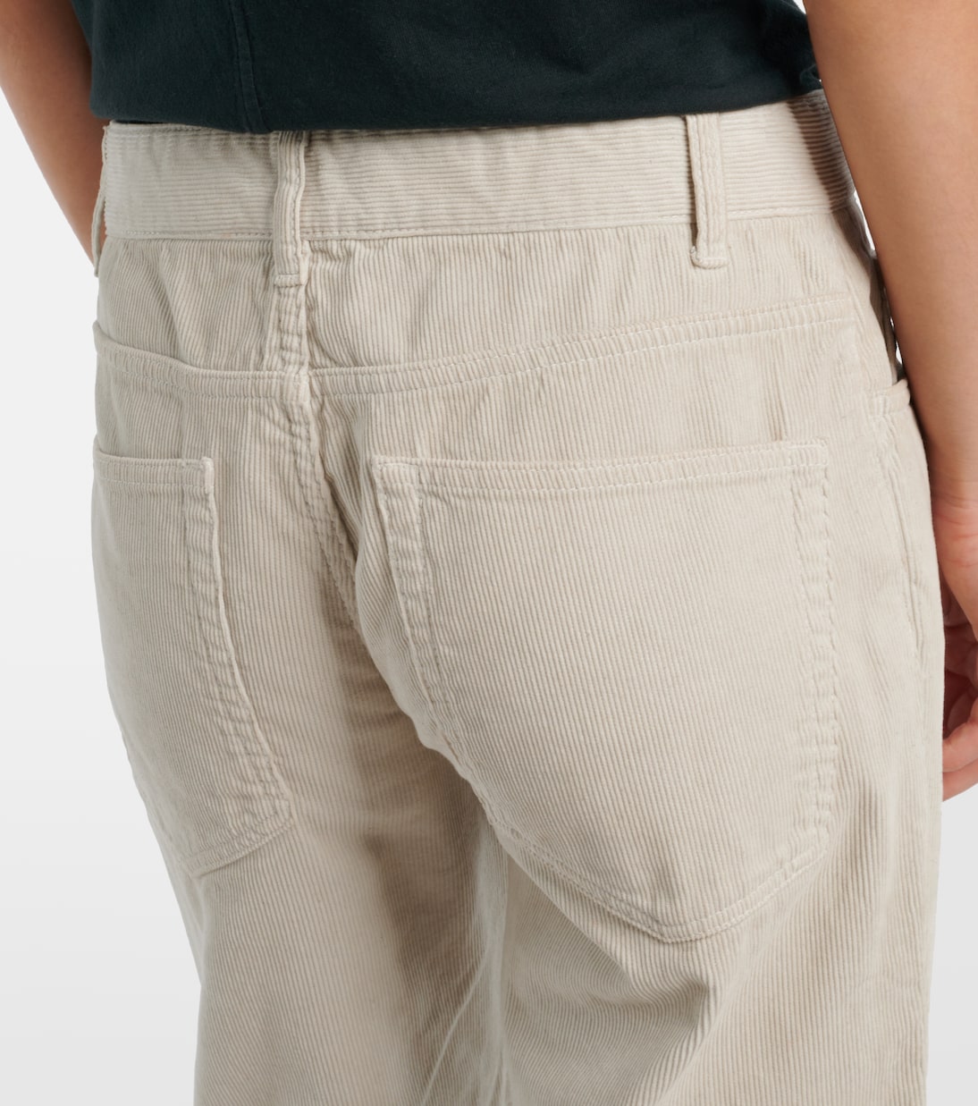 Pantalon droit Carlyl en velours côtelé de coton | The Row