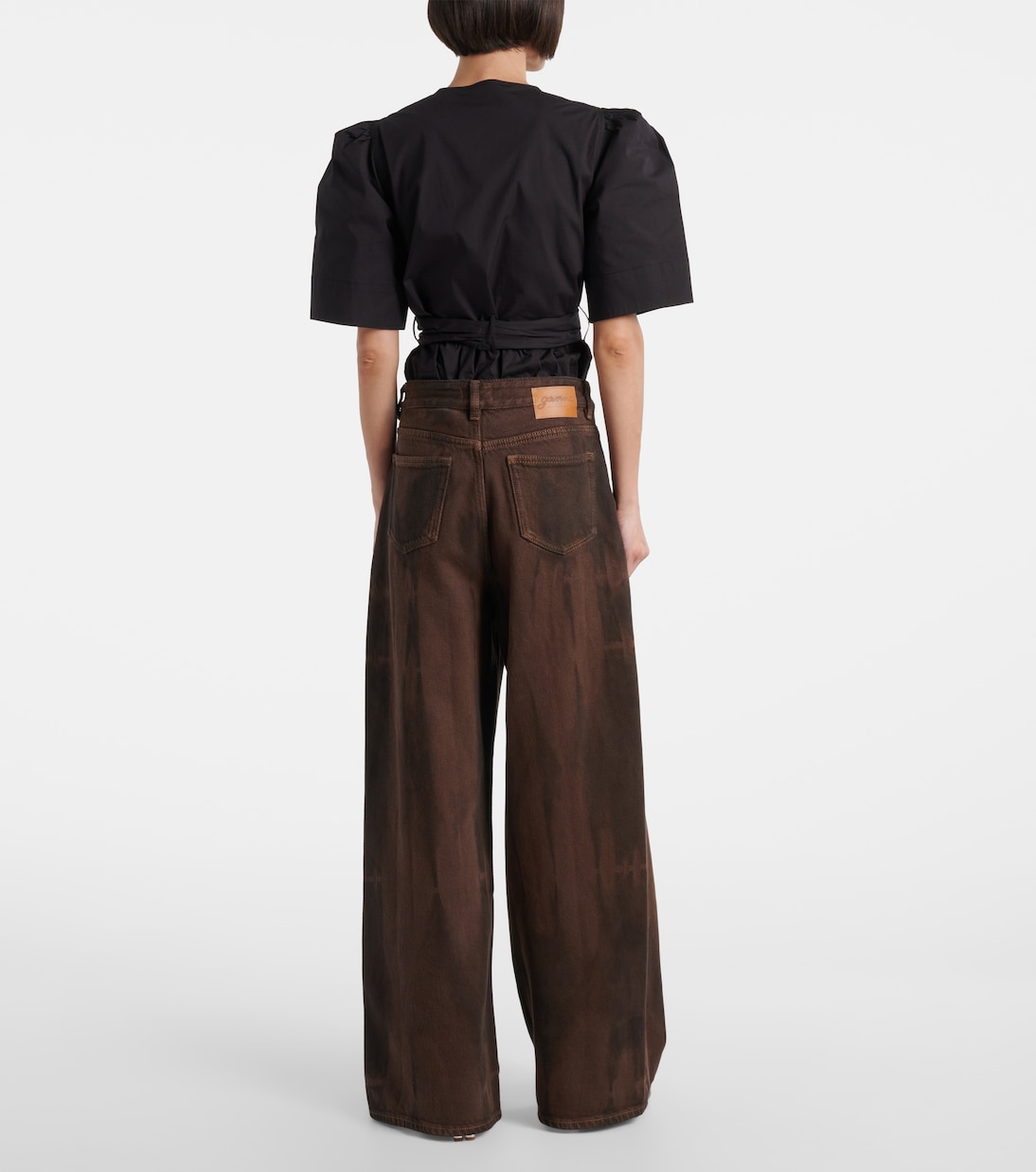 High-Rise Wide-Leg Jeans | Ganni