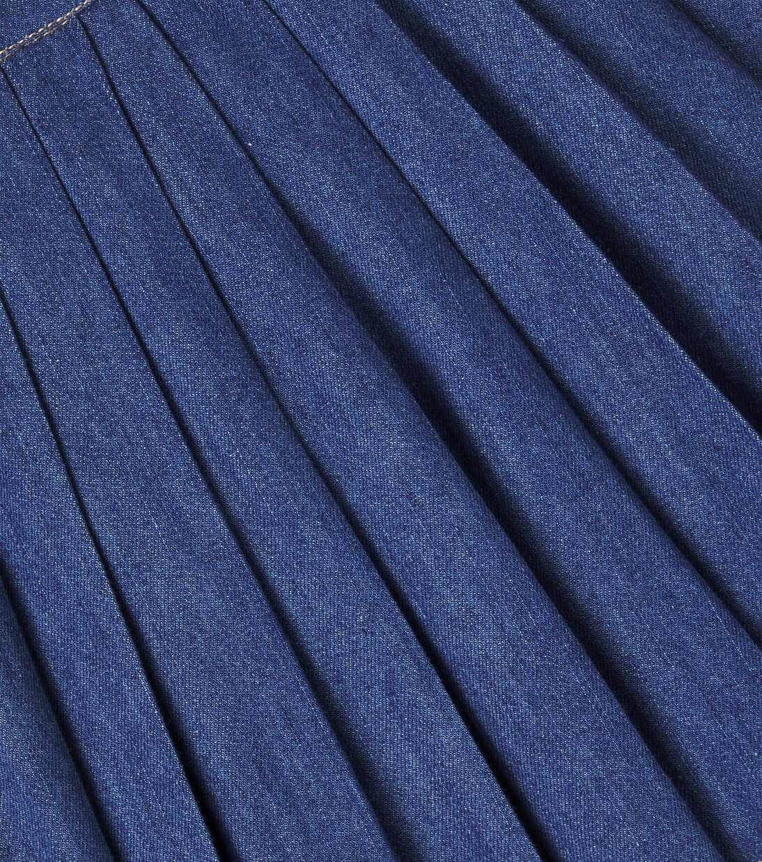 Benedetta pleated denim skirt | C'era Una Volta