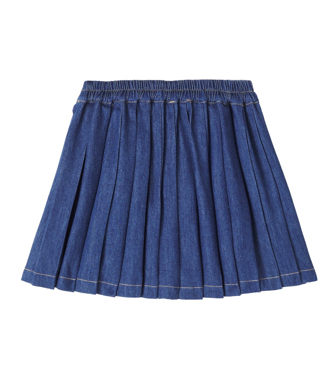 Benedetta pleated denim skirt | C'era Una Volta