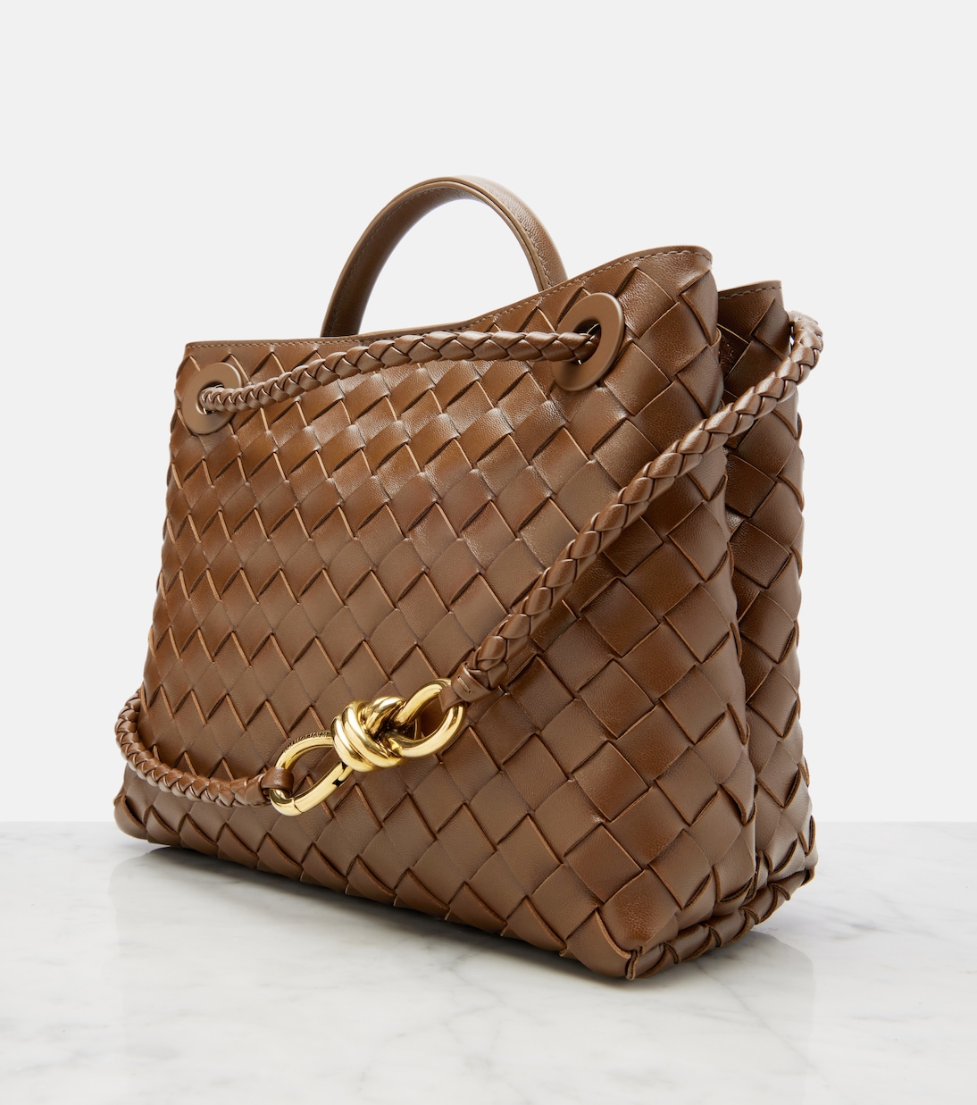 Sac Andiamo Small en cuir Intrecciato | Bottega Veneta